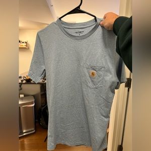 Carhartt WIP T shirt size small. Blue gray color